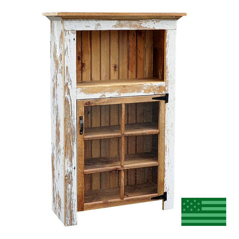 Aura Open Top Cabinet - Reclaimed Barnwood